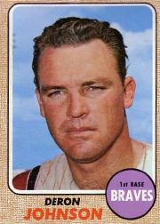 1968 Topps Baseball Cards      323     Deron Johnson